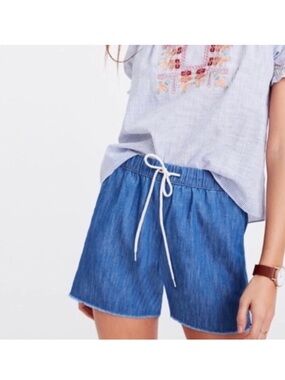 Madewell Pull On Chambray Shorts